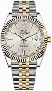 Rolex DateJust Automatic Silver Dial 18K Yellow Gold and Stainless Steel Watch# 126333-SLVSJ (Men Watch)