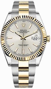 Rolex DateJust Automatic Silver Dial 18K Yellow Gold and Stainless Steel Watch# 126333-SLVSO (Men Watch)