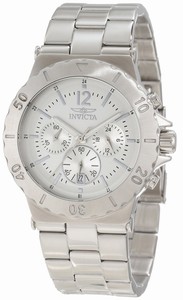Invicta Specialty Quartz Chronograph Date Silver Dial Stainless Steel Watch # 1265 (Men Watch)