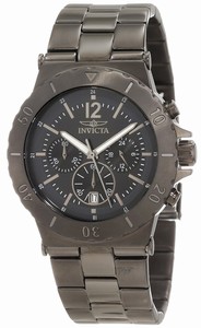 Invicta Black Dial Stainless Steel Band Watch #1268 (Men Watch)