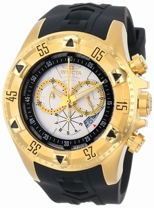 Invicta Quartz Chronograph Date Black Silicone Watch # 12688 (Men Watch)