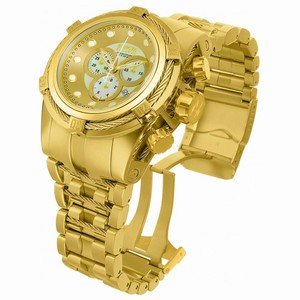 Invicta Gold Dial Stainless Steel Band Watch #12738 (Men Watch)