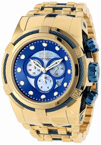 Invicta Blue Mother Of Pearl Quartz Watch #12756 (Men Watch)