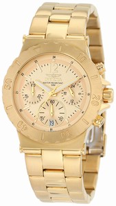 Invicta Gold Dial Gold Plated Watch #1276 (Men Watch)