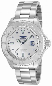Invicta Pro Diver Quartz Analog Date Silver Dial Stainless Steel Watch # 12816 (Men Watch)