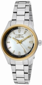 Invicta Specialty Quartz Analog Mother of Pearl Dial Stainless Steel Watch # 12831 (Women Watch)