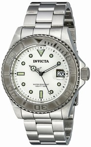 Invicta Metallic White Automatic Watch #12838 (Men Watch)