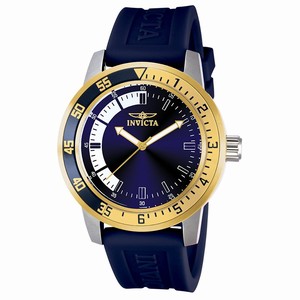 Invicta Specialty Quartz Analog Blue Polyurethane Watch # 12847 (Men Watch)