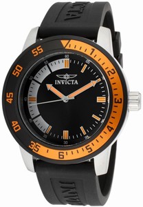 Invicta Specialty Quartz Analog Black Polyurethane Watch # 12848 (Men Watch)