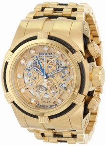 Invicta Swiss Quartz Gold Watch #12903 (Men Watch)