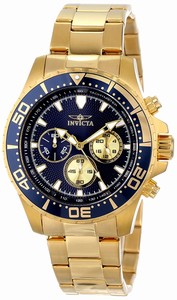 Invicta Blue Dial Stainless Steel Band Watch #12918 (Men Watch)