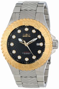 Invicta Black Dial Stainless Steel Watch #12923 (Men Watch)