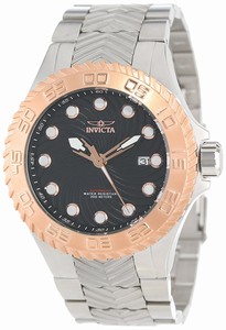 Invicta Black Dial Stainless Steel Band Watch #12927 (Men Watch)