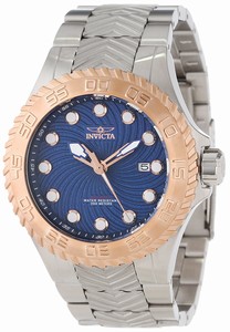 Invicta Blue Dial Stainless Steel Band Watch #12928 (Men Watch)