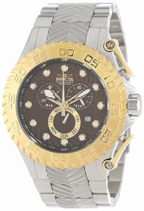 Invicta Brown Dial Stainless Steel Band Watch #12936 (Men Watch)