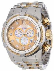 Invicta Swiss Quartz Mother of pearl Watch #12952 (Men Watch)