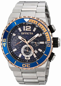 Invicta Blue Dial Stainless Steel Band Watch #12996 (Men Watch)