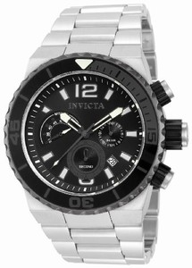 Invicta Japanese Quartz Black Watch #12998 (Men Watch)