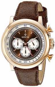 Invicta Brown And Silver Quartz Watch #13059 (Men Watch)