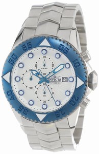 Invicta Pro Diver Quartz Chronograph Date Silver Dial Stainless Steel Watch # 13103 (Men Watch)