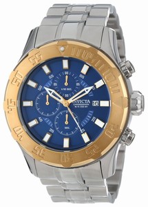 Invicta Pro Diver Chronograph Date Blue Dial Stainless Steel Watch # 13106 (Men Watch)