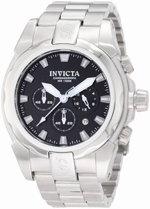 Invicta Black Dial Stainless Steel Watch #1335 (Men Watch)