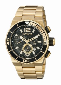 Invicta Black Dial Stainless Steel Band Watch #1343 (Men Watch)