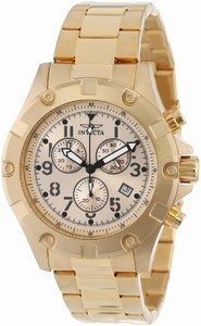 Invicta Swiss Quartz Gold Watch #13619 (Men Watch)