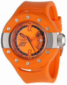 Invicta Orange Dial Rubber Band Watch #1362 (Men Watch)