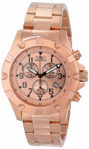 Invicta Specialty Quartz Chronograph Date Rose Gold Stainless Steel Watch # 13621 (Men Watch)