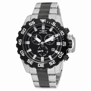 Invicta Black Dial Stainless Steel Band Watch #13630 (Men Watch)