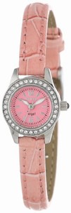 Invicta Angel Quartz Analog Pink Dial Leather Watch # 13659 (Women Watch)