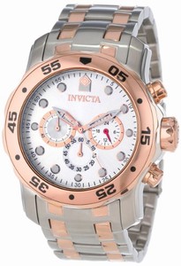 Invicta Japanese Quartz Silver Watch #13672 (Men Watch)