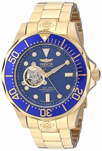 Invicta Blue With Skeletal Display Automatic Watch #13711 (Men Watch)