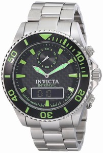 Invicta Black Dial Stainless Steel Band Watch #13723 (Men Watch)