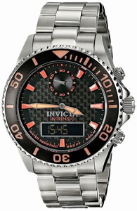 Invicta Black Dial Stainless Steel Band Watch #13724 (Men Watch)