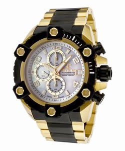 Invicta Mother Of Pearl Dial Stainless Steel Band Watch #13772 (Men Watch)