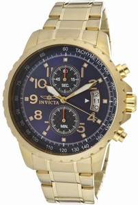 Invicta Specialty Quartz Chronograph Date Blue Dial Stainless Steel Watch # 13785 (Men Watch)