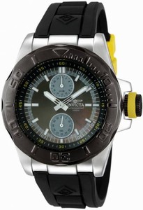 Invicta Swiss Quartz Black Mother of Pearl Watch #13800 (Men Watch)