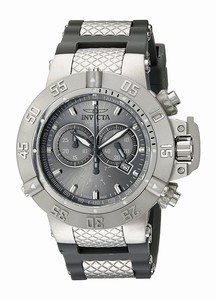 Invicta Grey Dial Chronograph Luminous Stop-watch Watch #1382 (Men Watch)