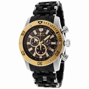 Invicta Carbon Fiber Dial Stainless Steel Band Watch #13854 (Men Watch)