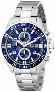 Invicta Blue Dial Ion Plated Stainless Steel Watch #13865 (Men Watch)