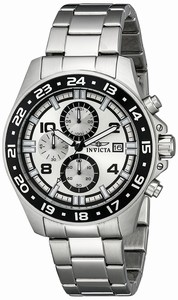 Invicta Silver Dial Stainless Steel Band Watch #13866 (Men Watch)