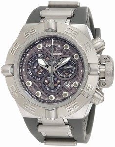 Invicta Skeletionized Grey With Lattice Design Dial Chronograph Luminous Stop-watch Watch #1390 (Men Watch)