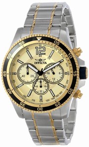 Invicta Japanese Quartz Gold Watch #13976 (Men Watch)