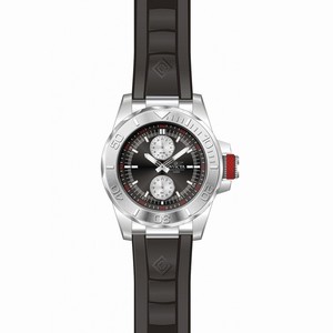 Invicta Pro Diver Quartz Chronograph Black Polyurethane Watch # 14031 (Men Watch)