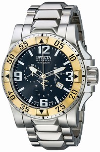 Invicta Black Dial Stainless Steel Band Watch #14040 (Men Watch)