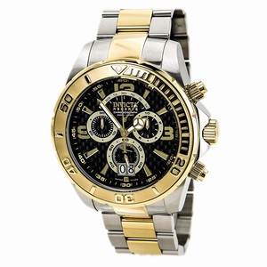 Invicta Black Dial Stainless Steel Watch #14052 (Men Watch)