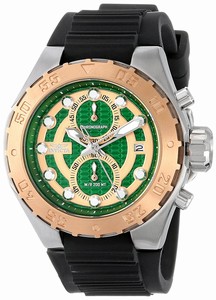 Invicta Pro Diver Quartz Chronograph Date Black Silicone Watch # 14095 (Men Watch)