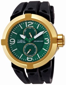 Invicta Green Dial Steel And 18k Gold Band Watch #14180 (Men Watch)